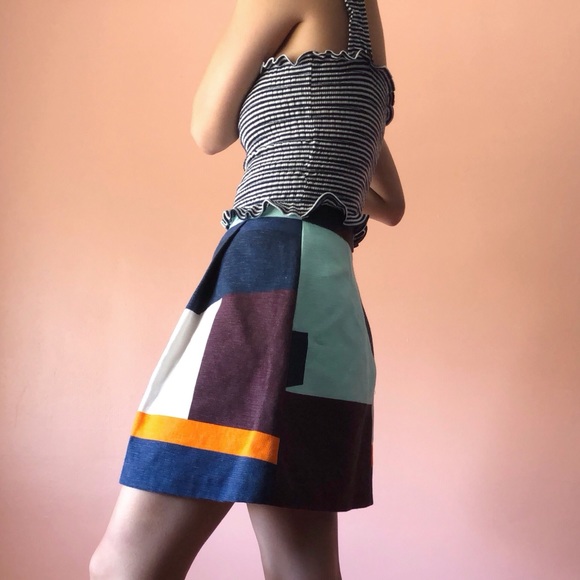 MSGM Colorblock Skirt - Picture 2 of 4